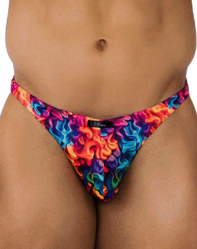 Designer men's thongs with a high - end finishXtremen 91171 Printed Thongs Fire