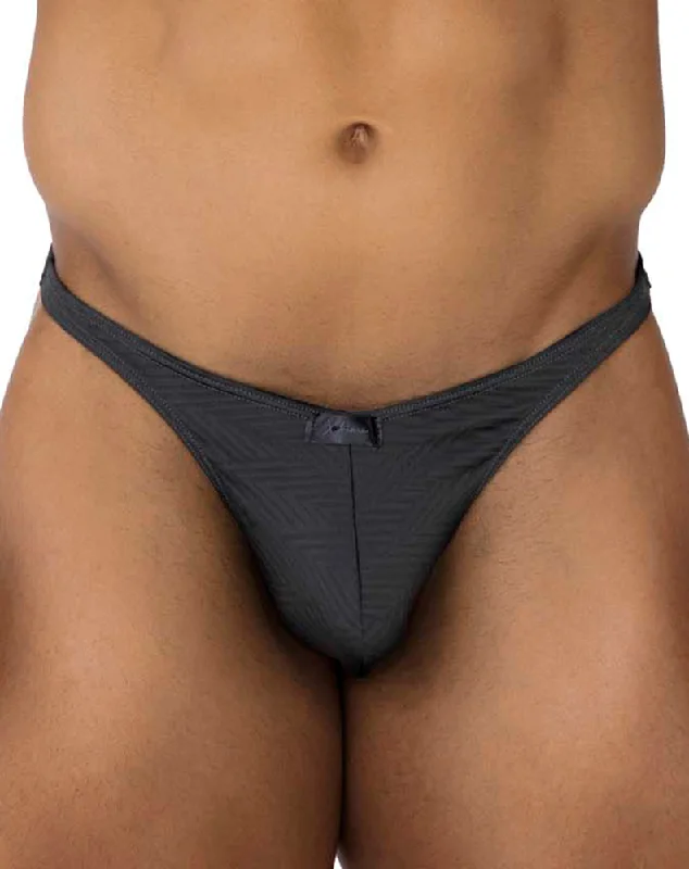 Soft - fabric men's thongs for a gentle touchXtremen 91191 Jacquard Thongs Gray